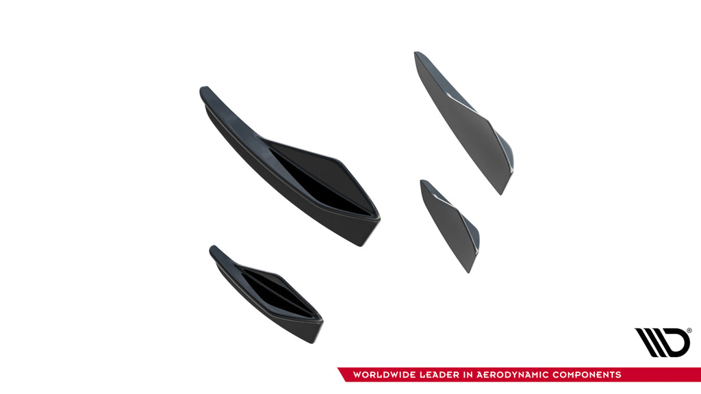 Maxton Design Stoßstangen Flaps Wings vorne Canards passend für Audi A5 S-Line / S5 Limousine / Avant B10