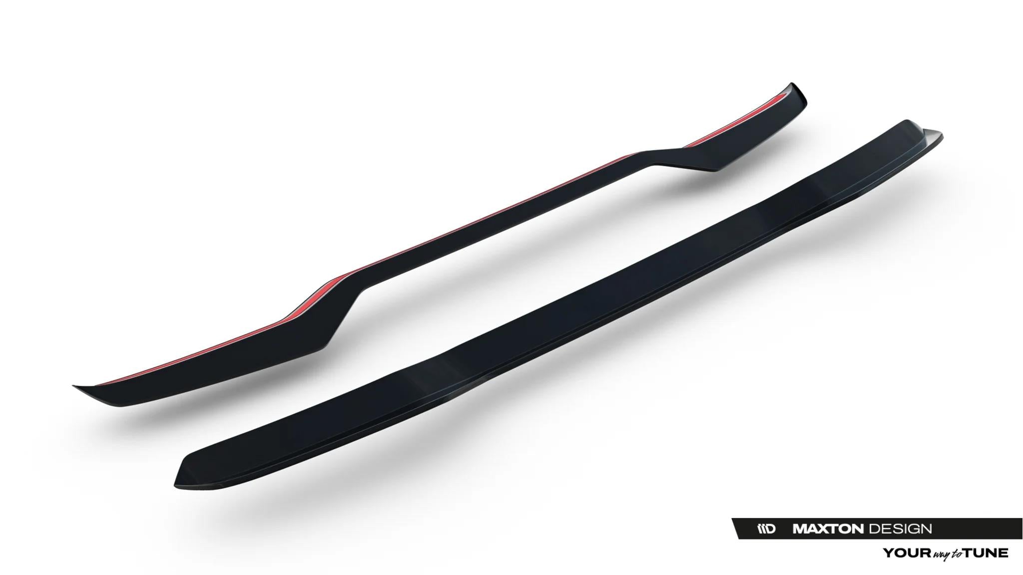 Maxton Design Heckspoiler Lippe Dacia Duster Mk3 Schwarz Hochglanz