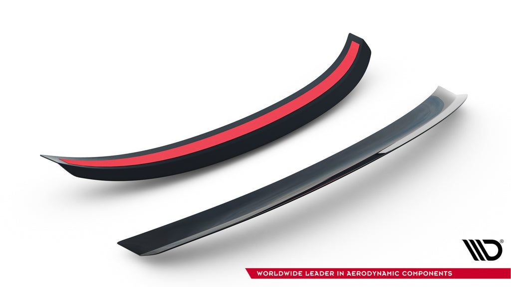 Maxton Design Spoiler CAP passend für Skoda Octavia RS Mk3 / Mk3 FL Combi schwarz Hochglanz