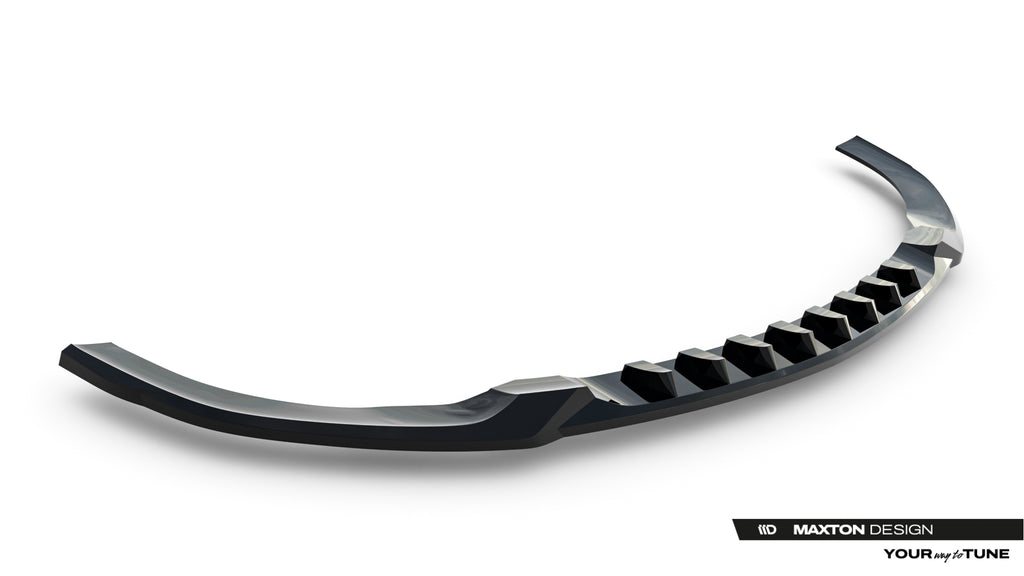 Maxton Design Street+ Spoilerlippe Front Ansatz passend für Mercedes-AMG CLE 53 Aero C236 schwarz Hochglanz