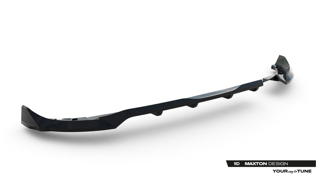 Maxton Design Street+ Mittlerer Diffusor RACE passend für Opel Corsa F Facelift (Mk6 Facelift) schwarz Hochglanz