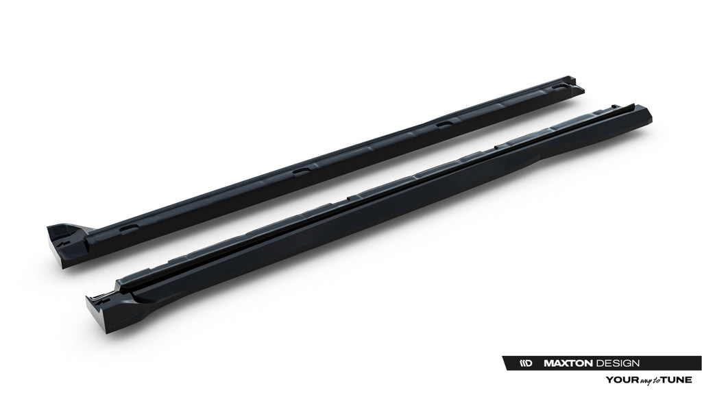 Maxton Design Seitenschweller für Volkswagen Tayron Mk1 [2024-] | Schwarz Hochglanz | ABS-Kunststoff