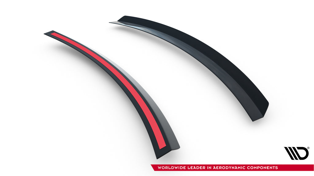Maxton Design Untere Spoiler CAP passend für Honda Civic Type-R Mk10 / Mk10 Facelift schwarz Hochglanz