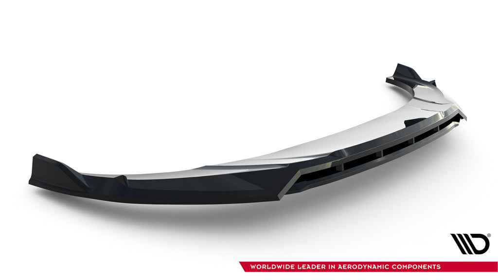Maxton Design Street+ Spoilerlippe Front Ansatz passend für Audi RSQ8 Mk1 Facelift schwarz Hochglanz