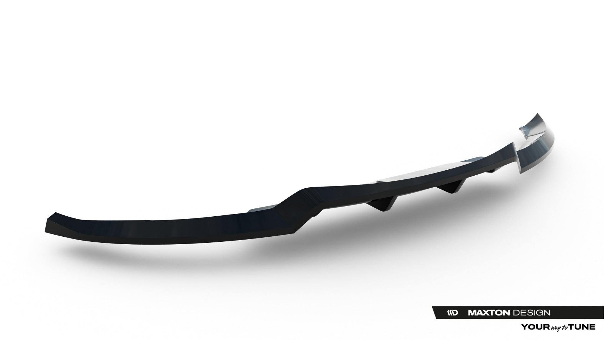 Maxton Design Street+ Mittlerer Diffusor RACE passend für Land Rover Range Rover Evoque Dynamic Mk2 schwarz Hochglanz