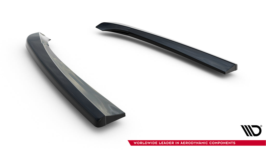 Maxton Design Heck Ansatz Flaps Diffusor passend für Mercedes- Benz C Coupe AMG-Line C205 schwarz Hochglanz
