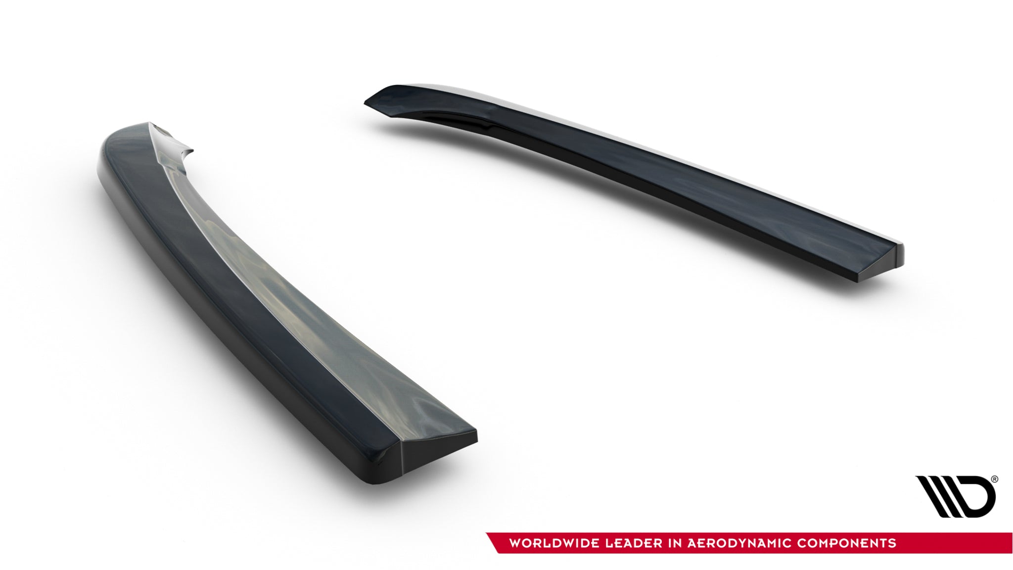 Maxton Design Heck Ansatz Flaps Diffusor passend für Mercedes- Benz C Coupe AMG-Line C205 schwarz Hochglanz