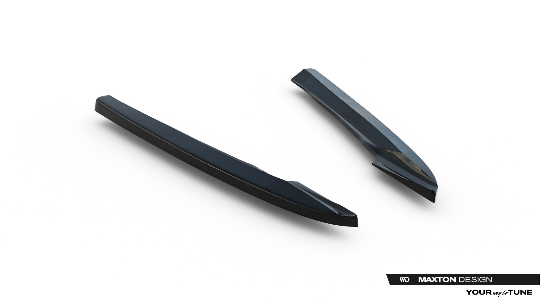Maxton Design Heck Ansatz Flaps Diffusor passend für Audi A4 B8 Facelift schwarz Hochglanz