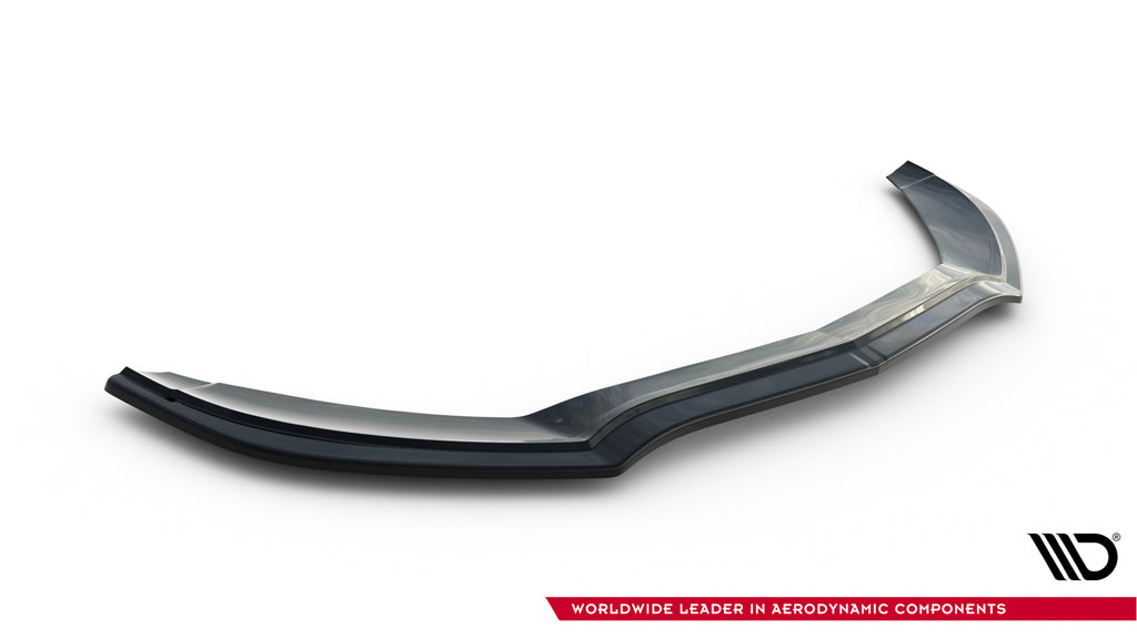 Maxton Design Street+ Spoilerlippe Front Ansatz V.1 passend für Mercedes- Benz C Coupe AMG-Line C205 schwarz Hochglanz