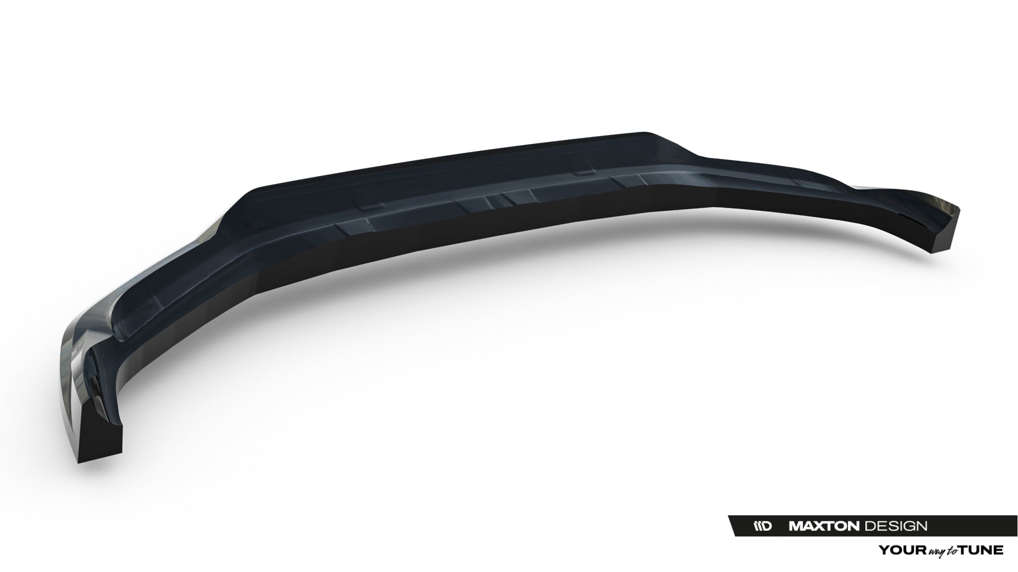 Maxton Design Street+ Spoilerlippe Front Ansatz passend für BMW X1 M35i U11 schwarz Hochglanz