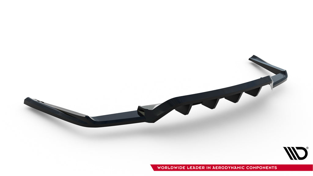 Maxton Design Street+ Mittlerer Diffusor RACE passend für Maserati Ghibli Modena Mk3 Facelift schwarz Hochglanz