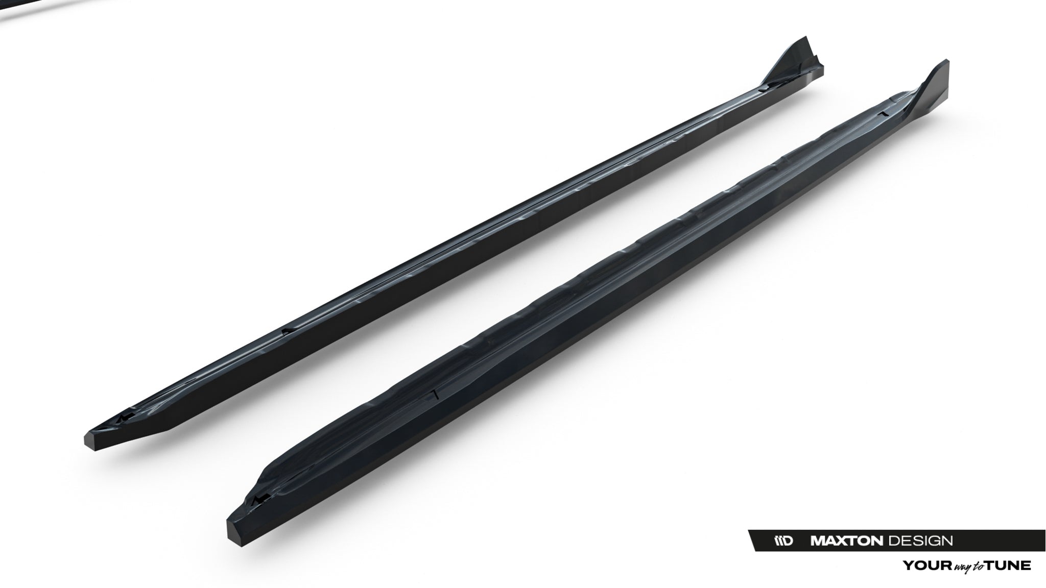 Maxton Design Street+ Seitenschweller Leisten V.2 passend für Audi A6 S-Line C9 schwarz Hochglanz