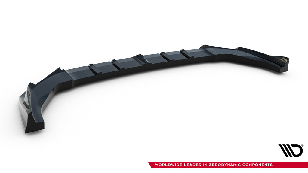 Maxton Design Street+ Spoilerlippe Front Ansatz passend für BMW X2 M-Paket / iX2 U10 schwarz Hochglanz