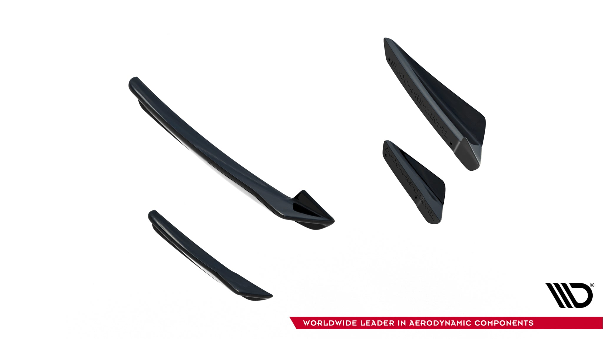 Maxton Design Stoßstangen Flaps Wings vorne Canards passend für Skoda Octavia RS Mk4