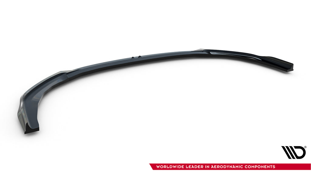 Maxton Design Street+ Spoilerlippe Front Ansatz V.3 passend für BMW M135i M Performance F70 schwarz Hochglanz