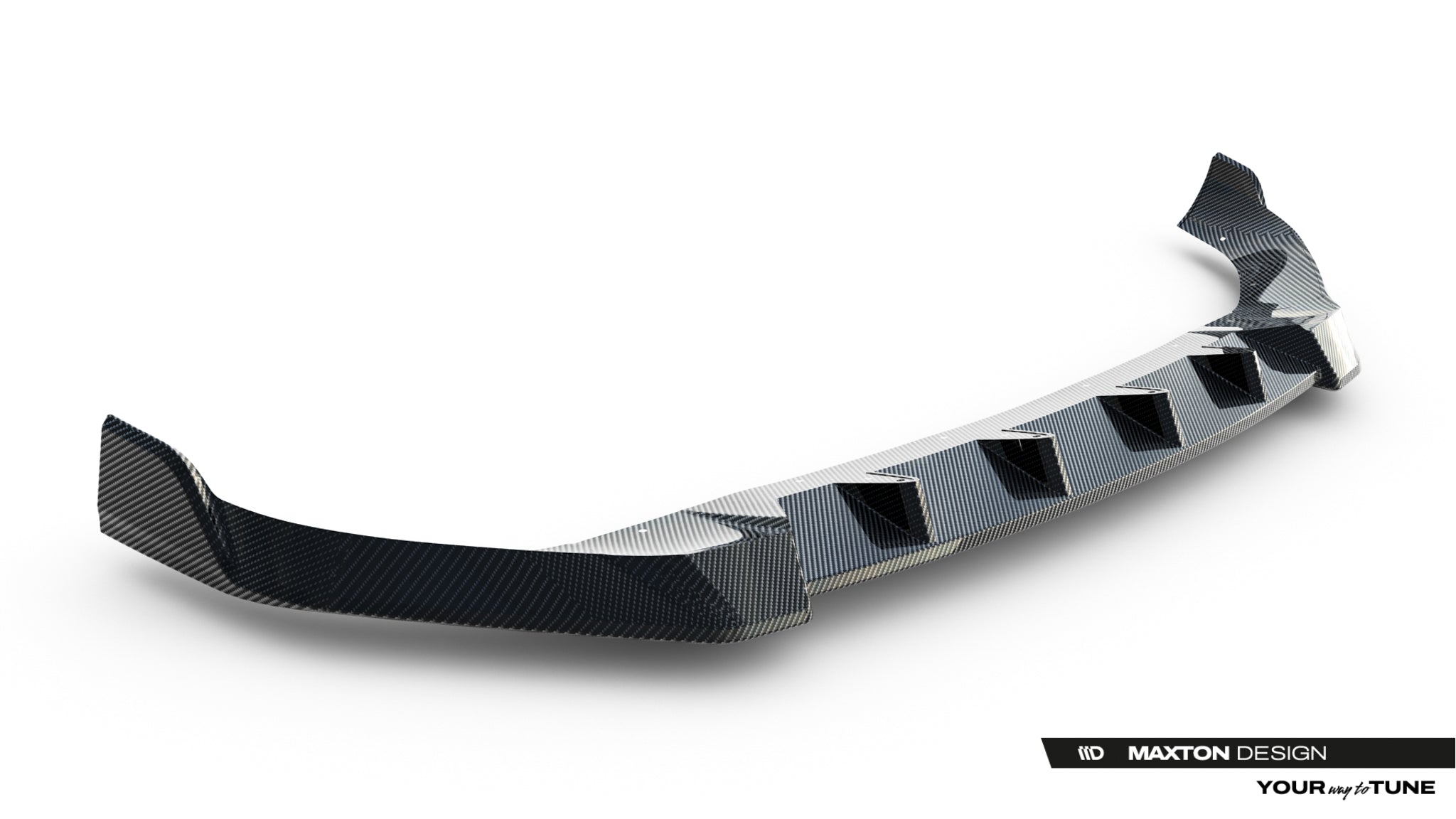 Maxton Design Prepreg Carbon Fiber Street+ Spoilerlippe Front Ansatz passend für BMW X7 M-Paket G07