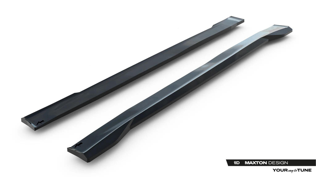 Maxton Design Street+ Seitenschweller Leisten passend für Jeep Grand Cherokee L Mk5 schwarz Hochglanz