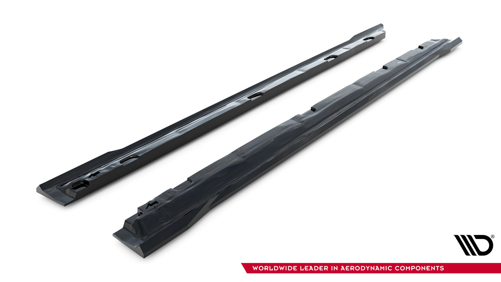 Maxton Design Street+ Seitenschweller Leisten passend für V.1 passend für Skoda Superb Mk4 schwarz Hochglanz