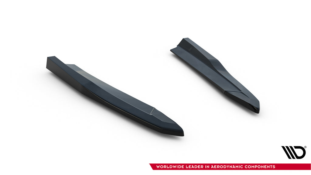 Maxton Design Heck Ansatz Flaps Diffusor V.4 passend für Skoda Octavia RS Liftback / Combi Mk4 Facelift schwarz Hochglanz