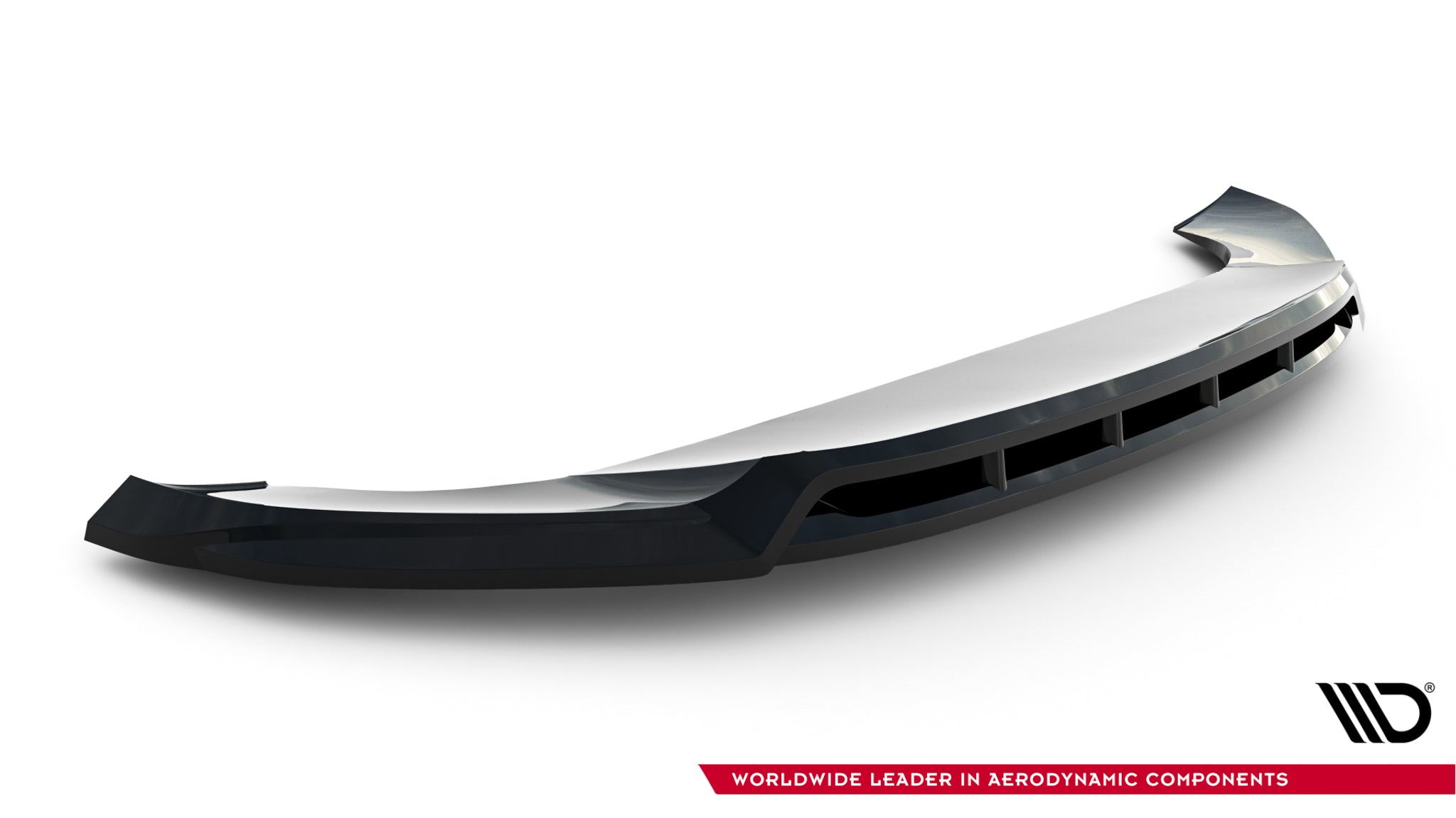 Maxton Design Street+ Spoilerlippe Front Ansatz passend für Mercedes-Benz GLS AMG-Line X167 Facelift schwarz Hochglanz