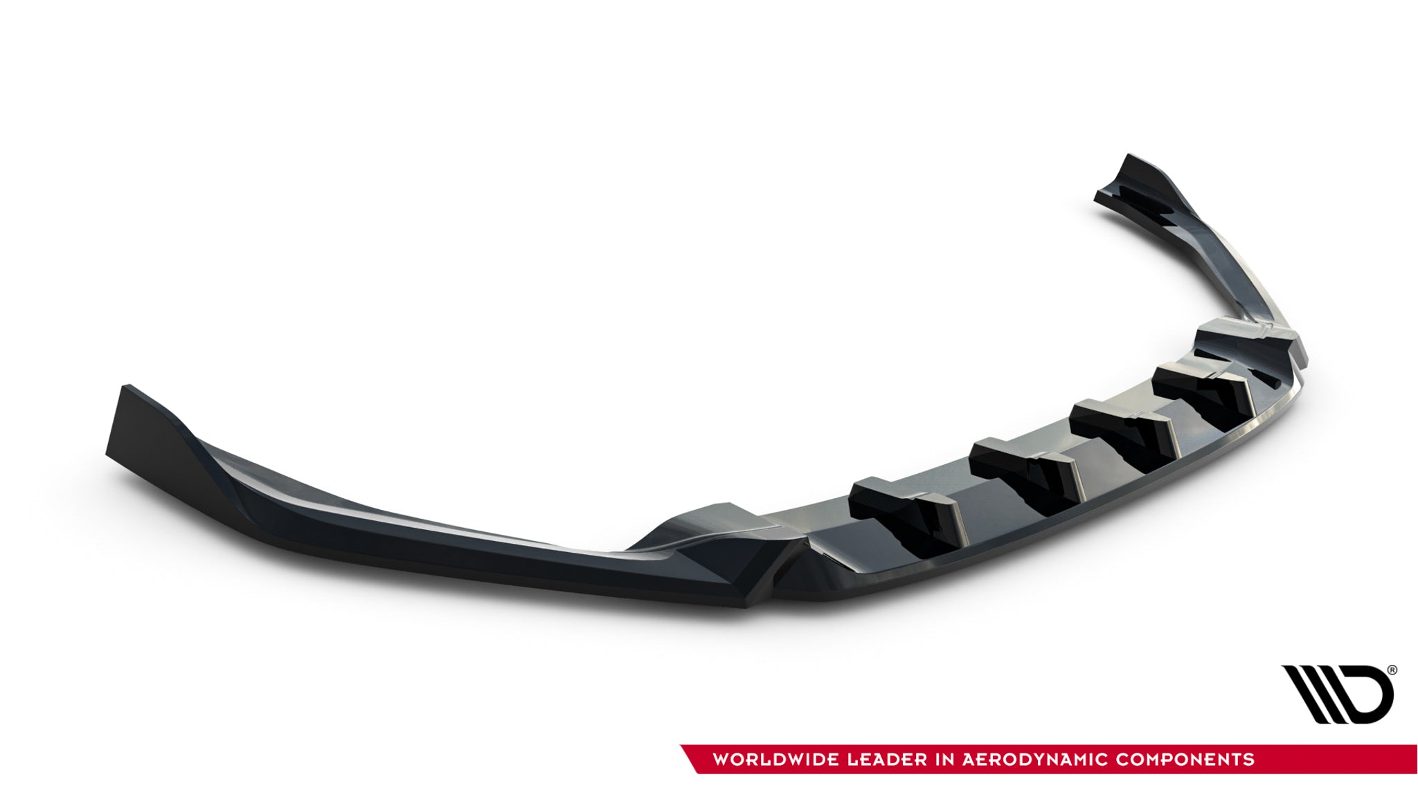 Maxton Design Street+ Spoilerlippe Front Ansatz V.5 passend für Skoda Octavia RS Mk4 schwarz Hochglanz