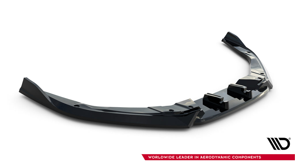 Maxton Design Street+ Spoilerlippe Front Ansatz passend für V.3 Porsche 718 Cayman GTS 982c schwarz Hochglanz