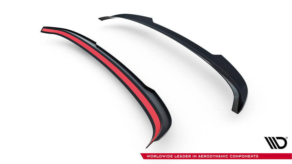 Maxton Design Spoiler CAP passend für BMW 3er Standard / M340 / M-Paket / M3 Touring G21 / G81 schwarz Hochglanz