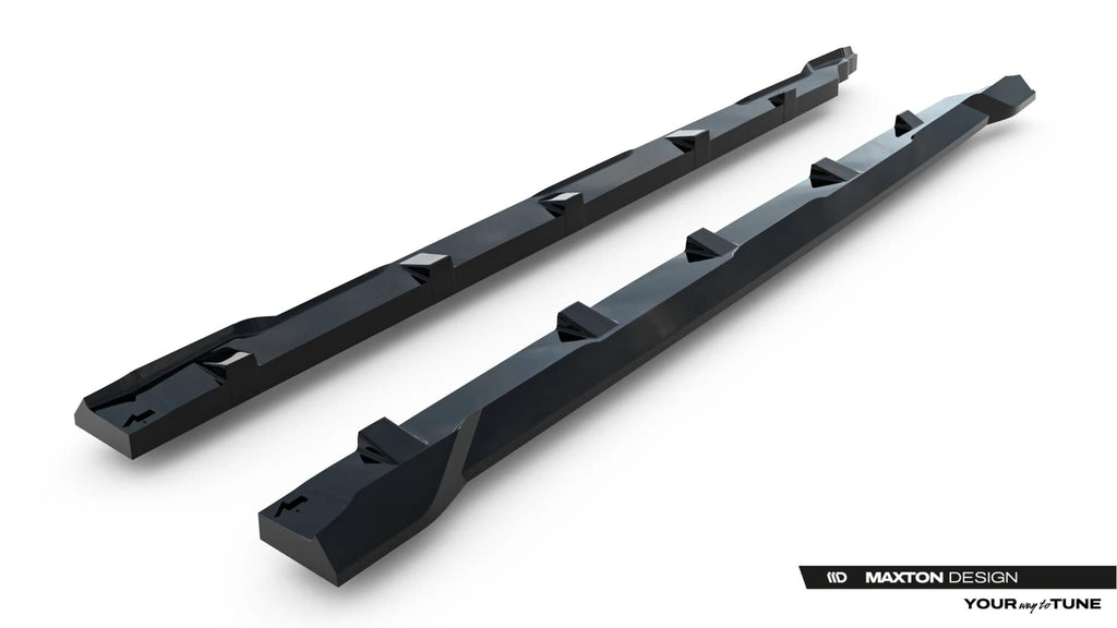 Maxton Design Street+ Seitenschweller Leisten Passend für Dacia Duster Mk3 Schwarz Hochglanz