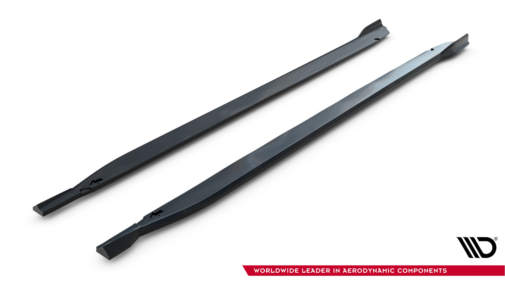 Maxton Design Street+ Seitenschweller Leisten V.2 passend für BMW M135i M Performance F70 schwarz Hochglanz