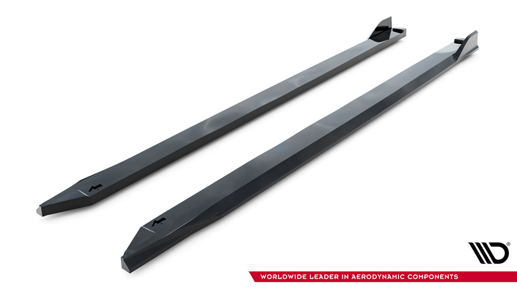 Maxton Design Street+ Seitenschweller Leisten V.2 passend für Toyota GR Corolla Mk12 schwarz Hochglanz
