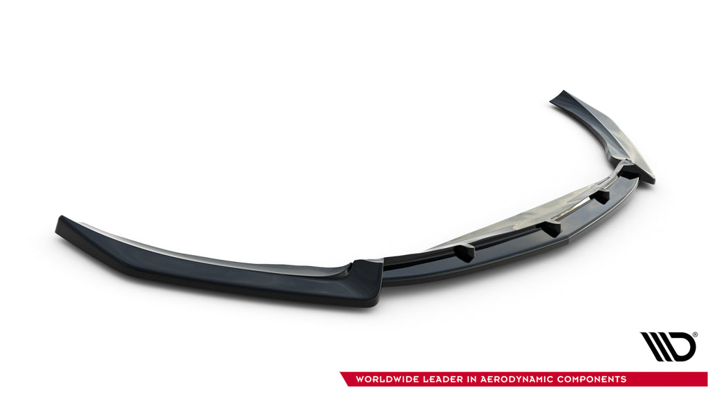 Maxton Design Street+ Spoilerlippe Front Ansatz V.5 passend für Mercedes-AMG CLA 45 Aero C118 schwarz Hochglanz
