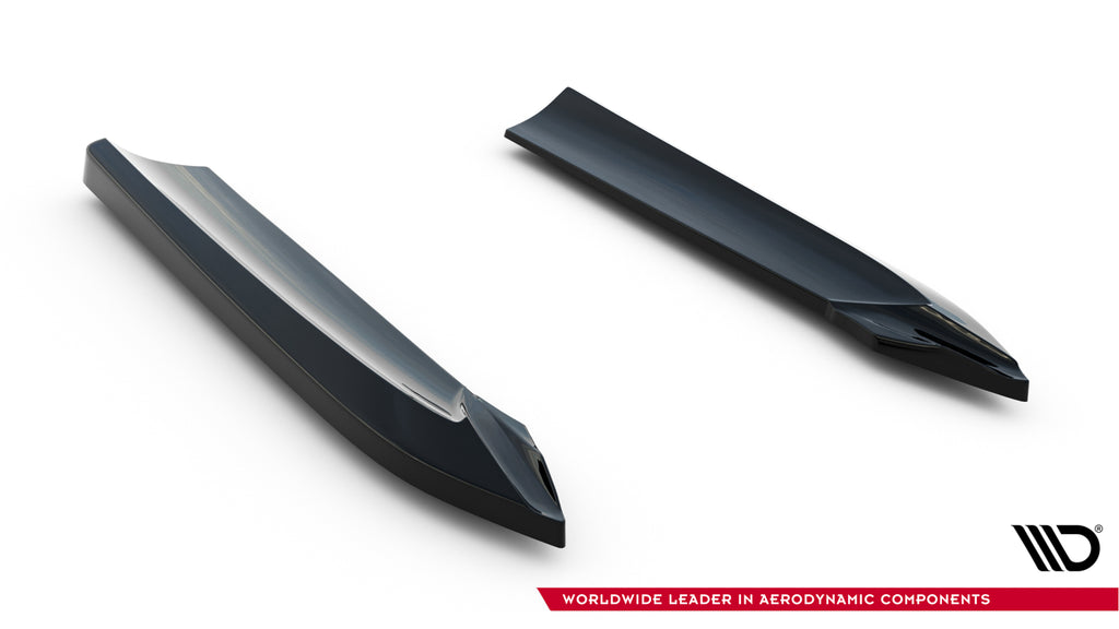 Maxton Design Heck Ansatz Flaps Diffusor passend für Audi A7 S-Line / S7 C7 schwarz Hochglanz