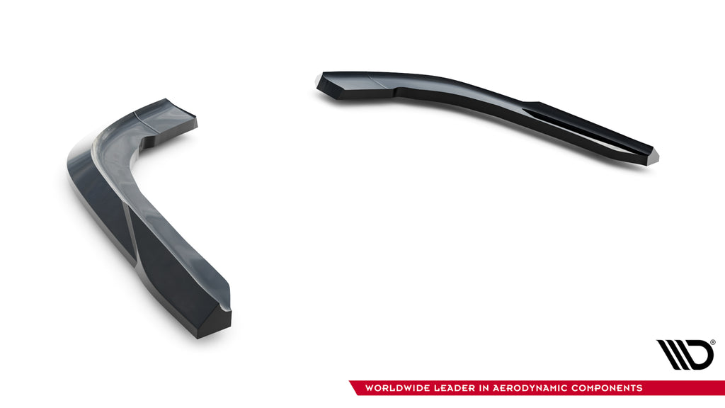 Maxton Design Heck Ansatz Flaps Diffusor passend für BMW 4er Cabrio / Coupe F33 / F32 schwarz Hochglanz