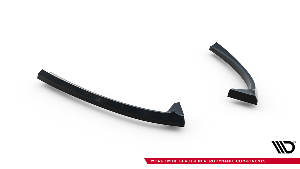 Maxton Design Heck Ansatz Flaps Diffusor passend für Ford Mondeo ST-Line Limousine Mk4 Facelift schwarz Hochglanz