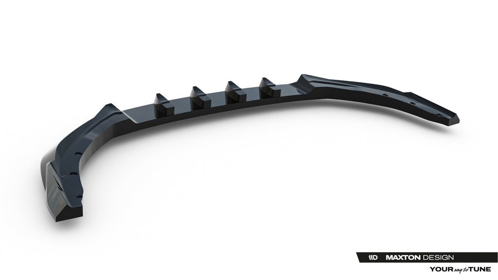 Maxton Design Street+ Spoilerlippe Front Ansatz V.2 passend für MG 3 Mk1 schwarz Hochglanz
