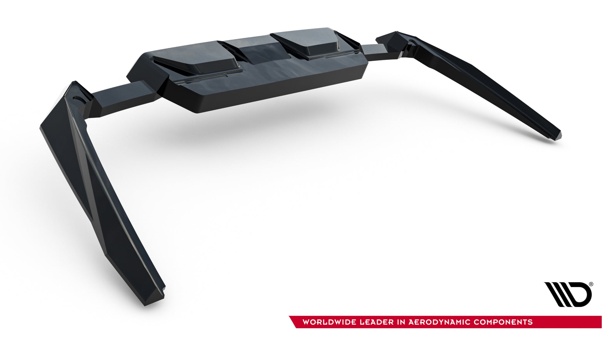 Maxton Design Street+ Mittlerer Diffusor RACE passend für BMW M5 Limousine / Touring G90 schwarz Hochglanz