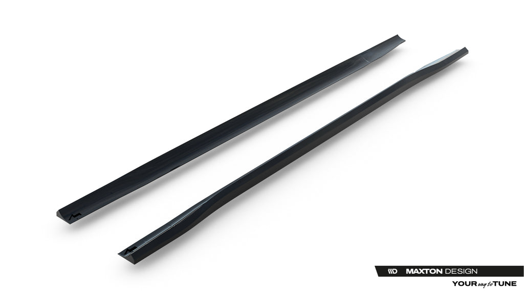 Maxton Design Street+ Seitenschweller Leisten passend für Opel Insignia OPC-Line Mk2 schwarz Hochglanz