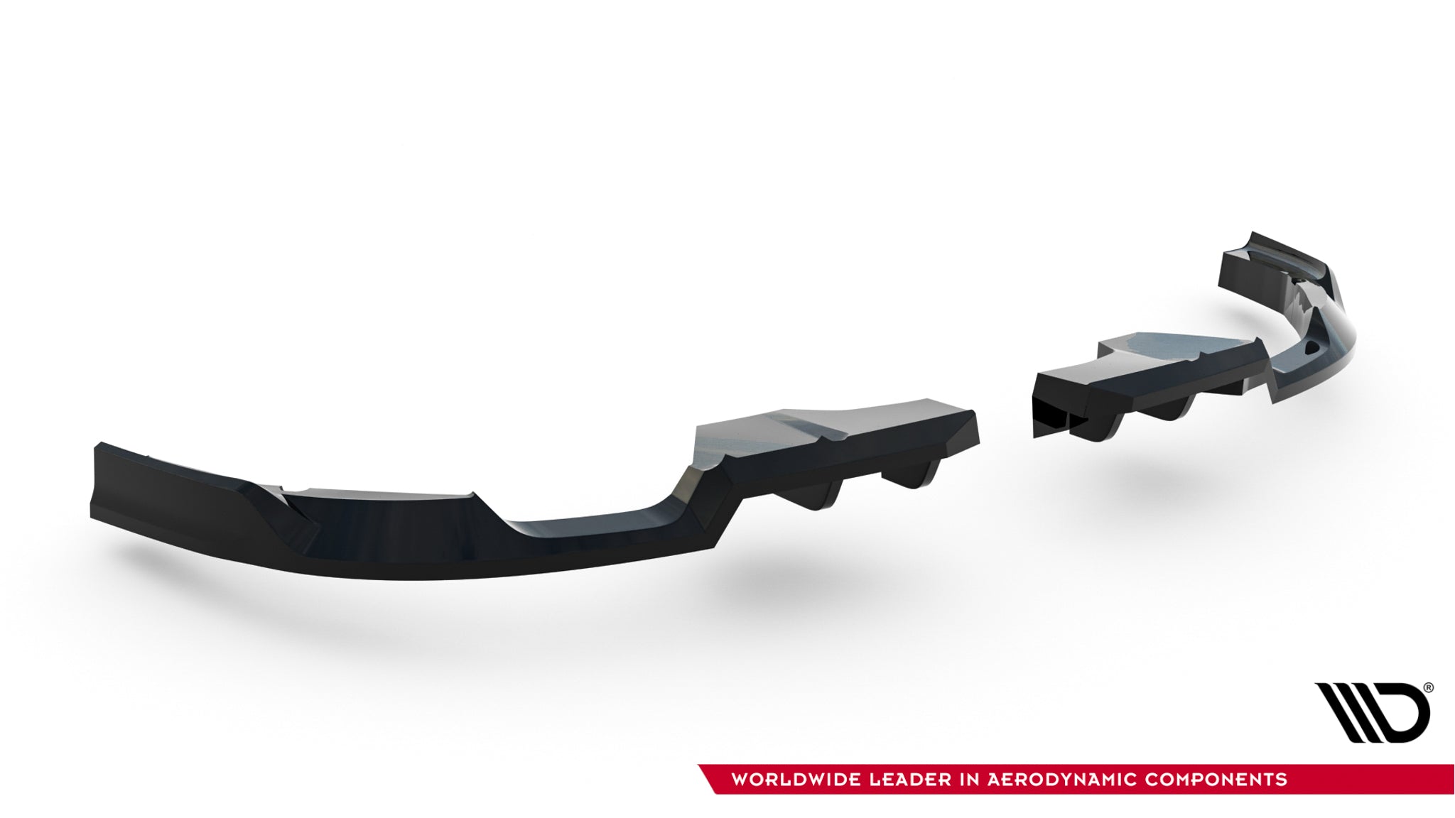 Maxton Design Street+ Mittlerer Diffusor RACE passend für Mini Countryman JCW U25 schwarz Hochglanz