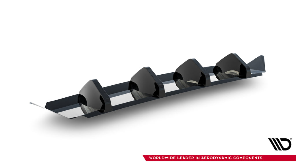 Maxton Design Diffusor Heck Ansatz passend für Skoda Superb Sportline Mk4 schwarz Hochglanz
