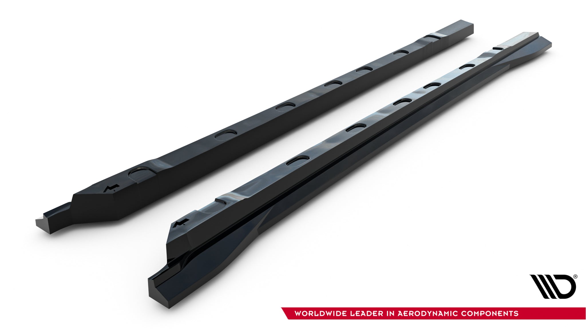Maxton Design Street+ Seitenschweller Leisten passend für MG HS Mk2 schwarz Hochglanz