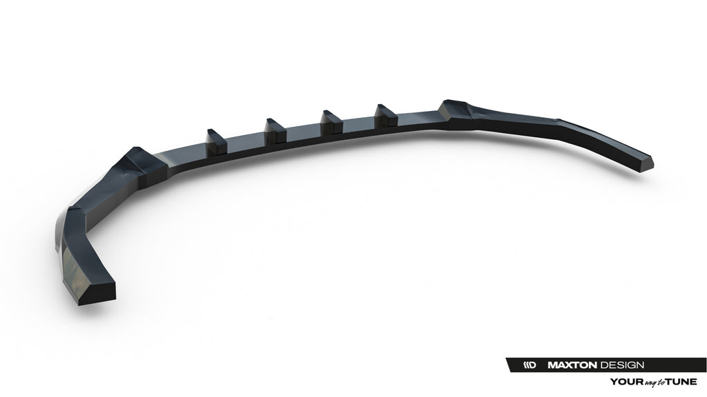Maxton Design Street+ Spoilerlippe Front Ansatz V.1 passend für Subaru WRX STI Mk2 schwarz Hochglanz