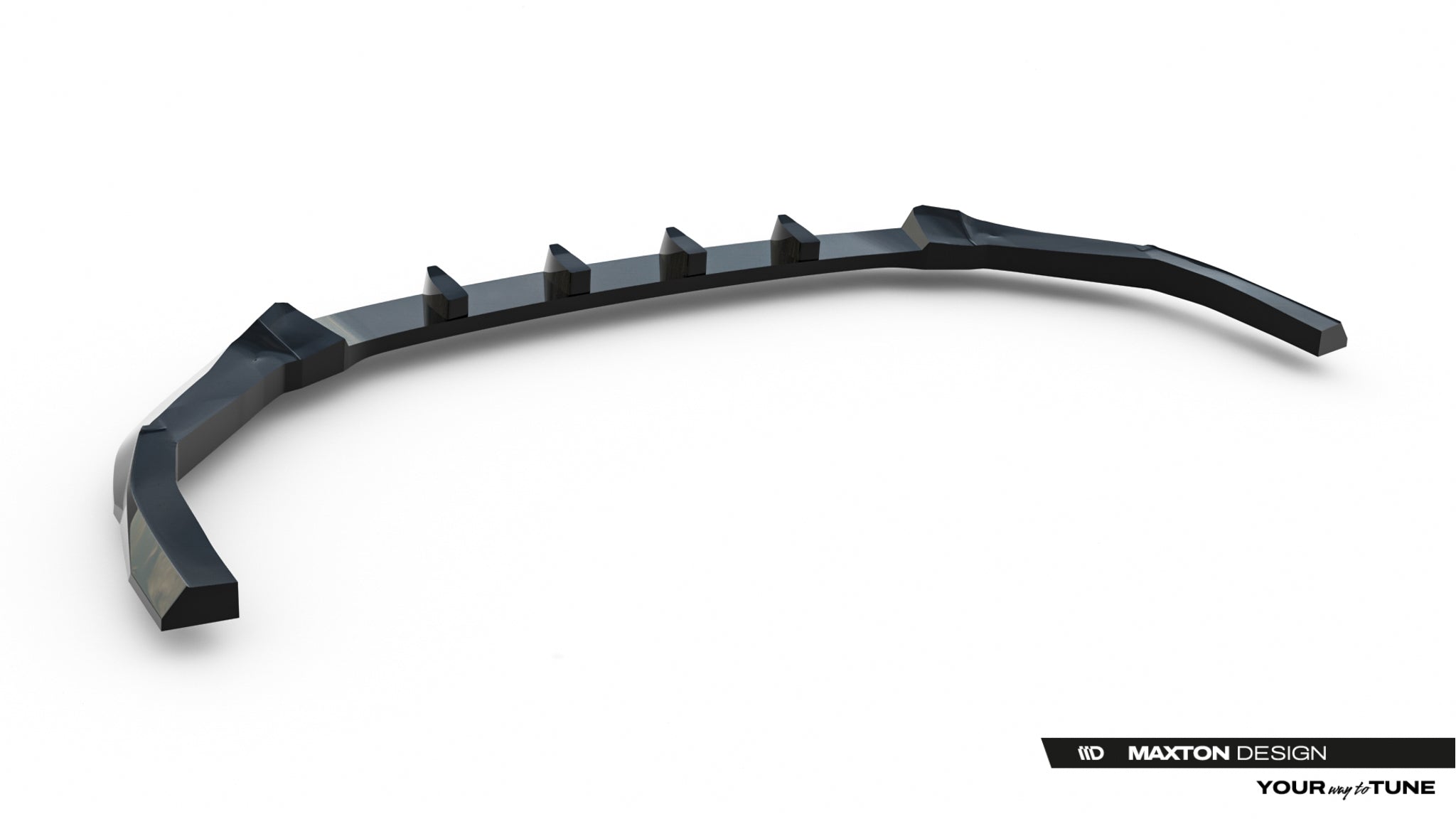Maxton Design Street+ Spoilerlippe Front Ansatz V.1 passend für Subaru WRX STI Mk2 schwarz Hochglanz