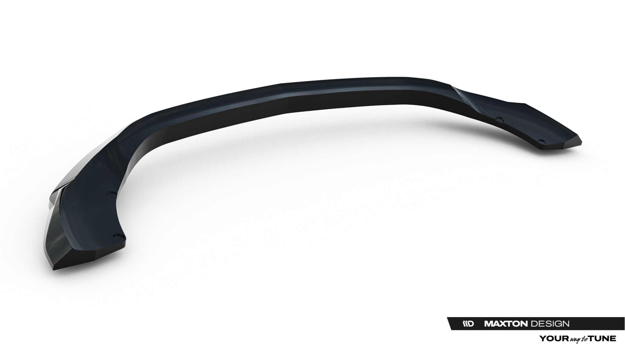 Maxton Design Street+ Spoilerlippe Front Ansatz V.1 passend für Mercedes-AMG GLA 35 H247 Facelift schwarz Hochglanz