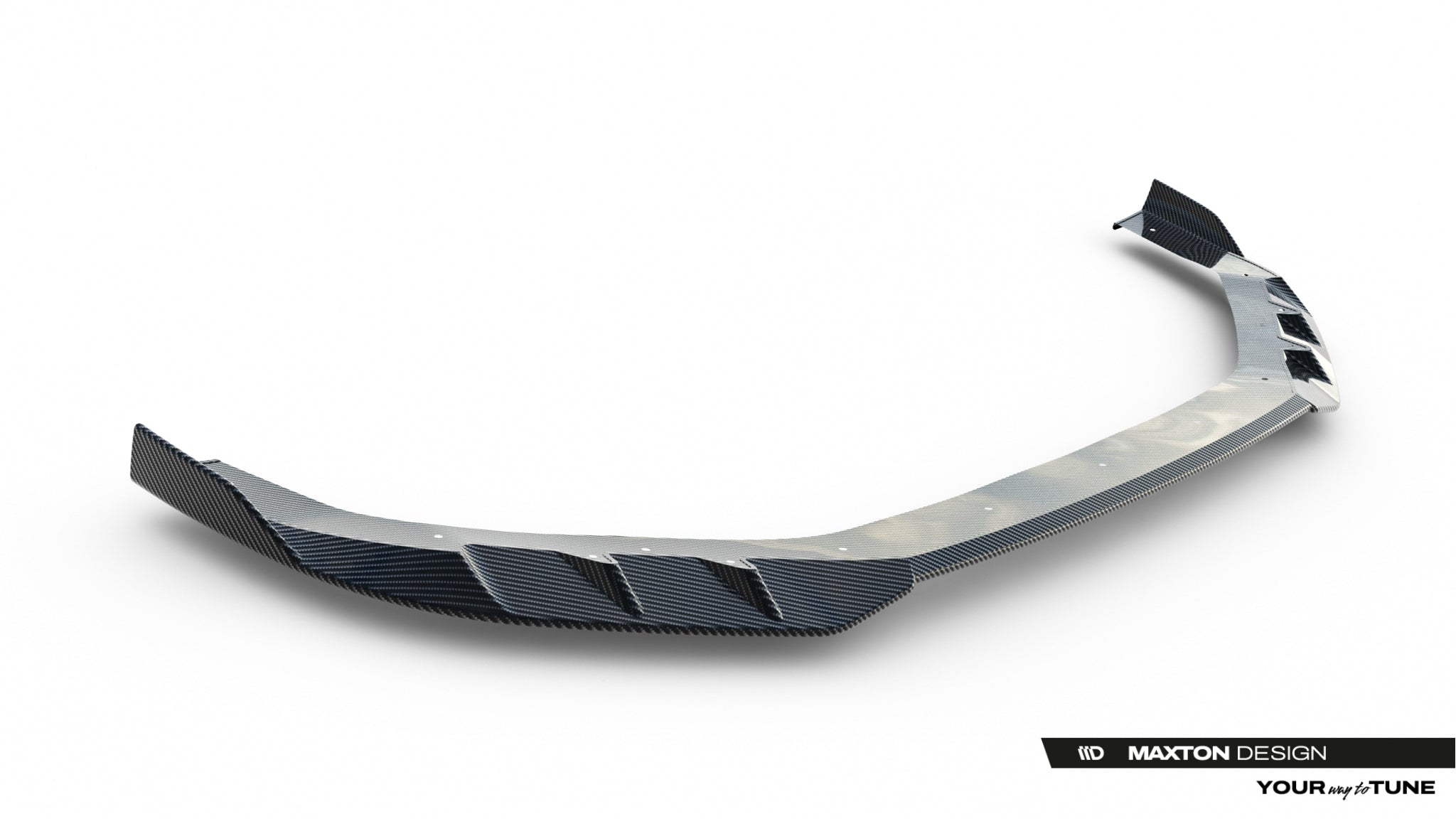 Maxton Design Prepreg Carbon Fiber Street+ Spoilerlippe Front Ansatz passend für Audi RS3 Limousine / Sportback 8Y Facelift