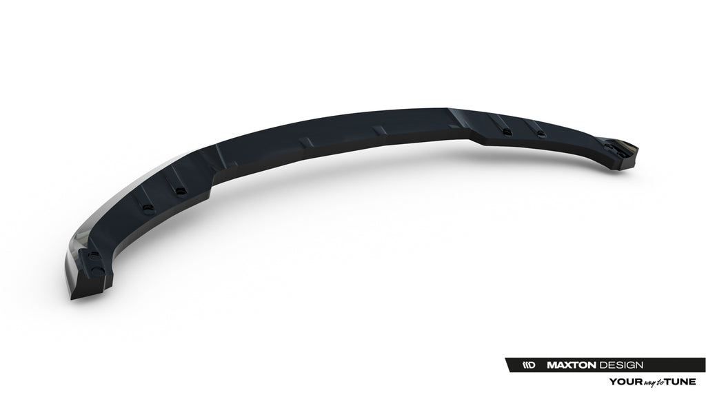 Maxton Design Street+ Spoilerlippe Front Ansatz passend für BMW 3er Sportline Limousine / Touring F30 / F31 schwarz Hochglanz