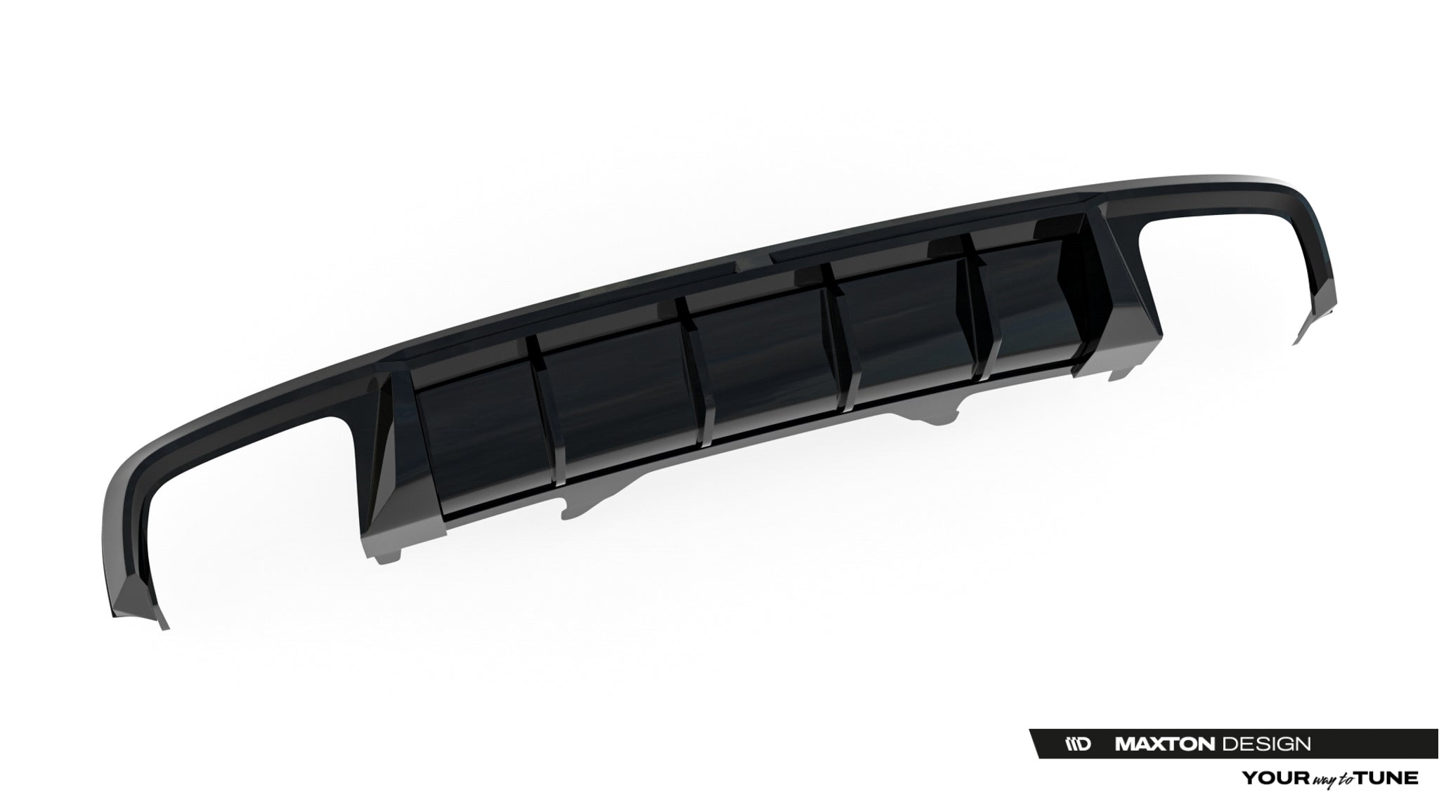 Maxton Design Diffusor Heck Ansatz passend für Audi S4 Limousine / Avant B9