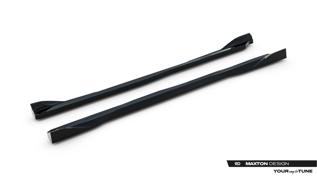 Maxton Design Street+ Seitenschweller Leisten V.2 passend für Toyota GR Yaris Mk4 Facelift schwarz Hochglanz