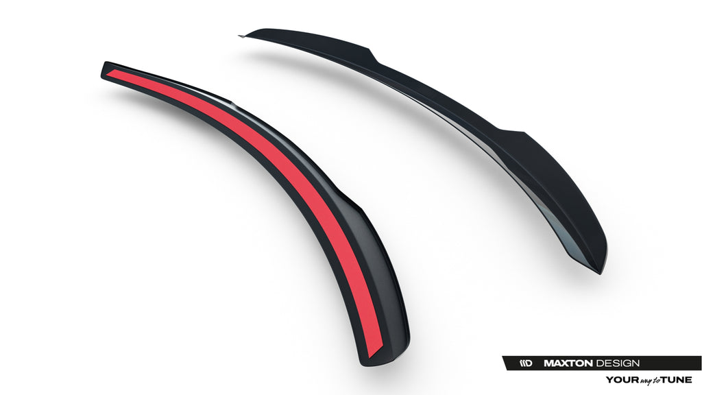 Maxton Design Spoiler CAP passend für Land Rover Range Rover Sport Mk2 Facelift schwarz Hochglanz