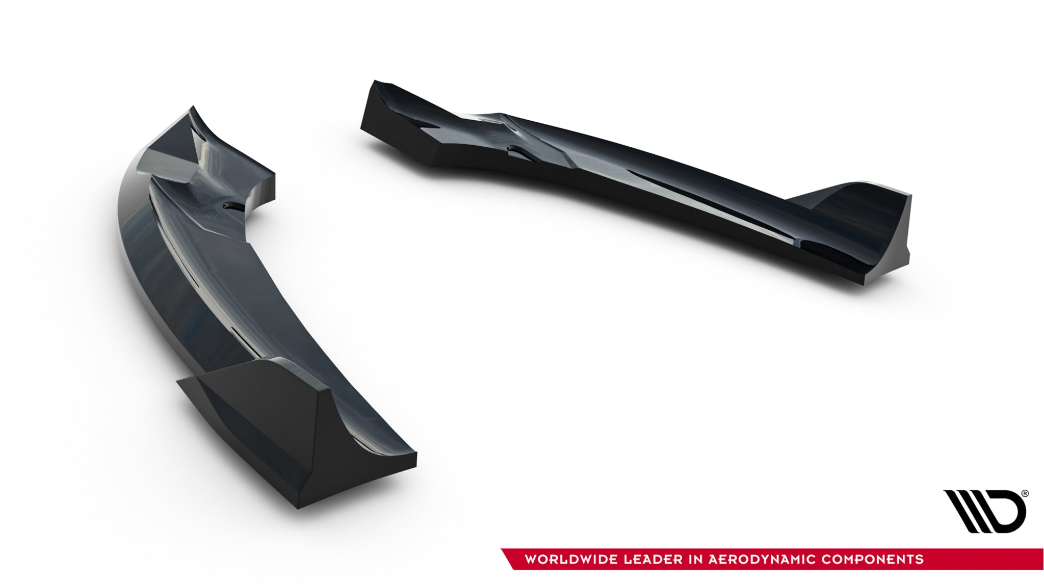 Maxton Design Heck Ansatz Flaps Diffusor passend für Dodge Charger RT Scat Pack Widebody Mk3 Facelift schwarz Hochglanz