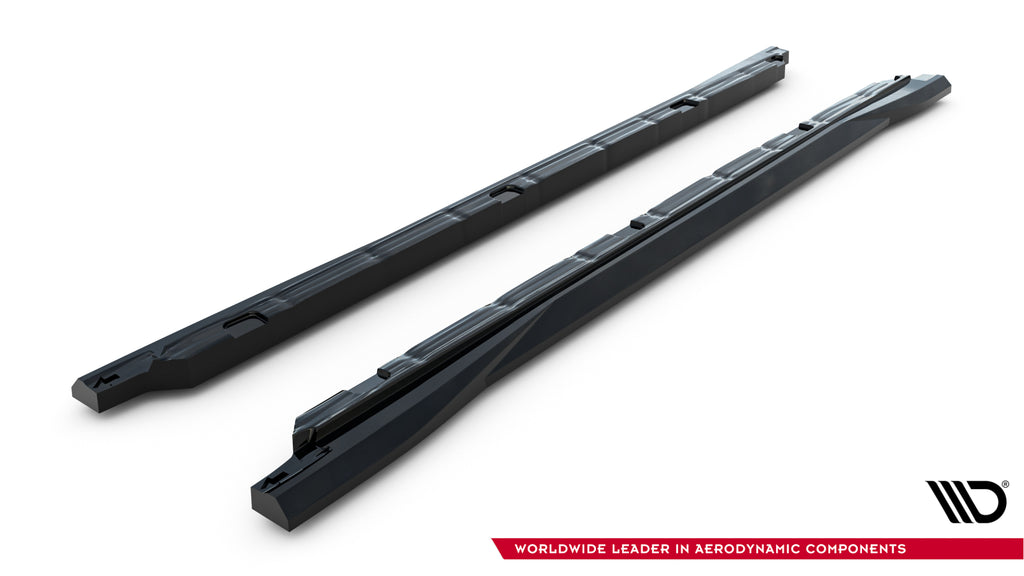 Maxton Design Street+ Seitenschweller Leisten passend für VW Tiguan Mk3 schwarz Hochglanz